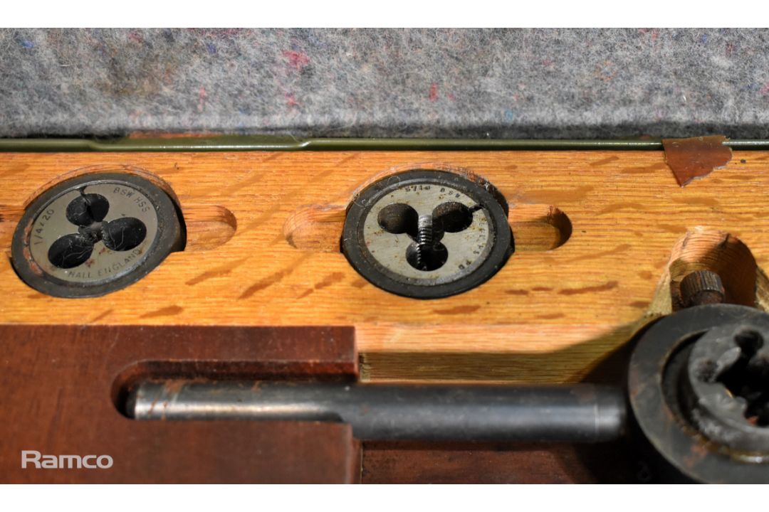 Imperial BSW tap and die set metal storage case - 1/4 inch to 1/2 inch - Image 5 of 6