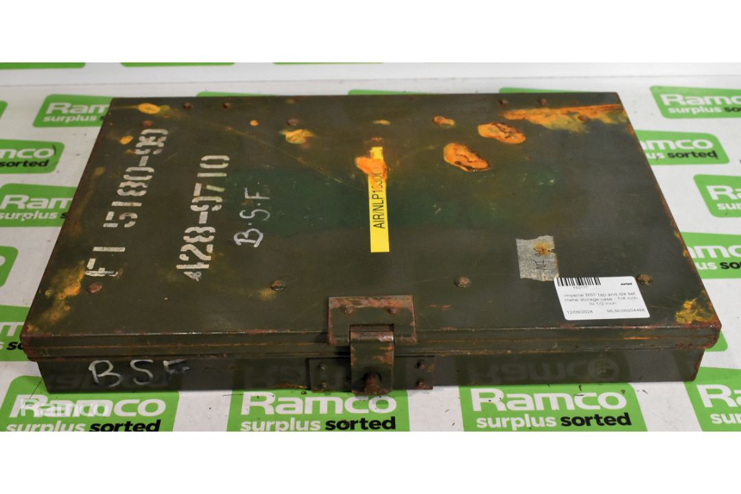 Imperial BSF tap and die set metal storage case - 1/4 inch to 1/2 inch - Image 5 of 5