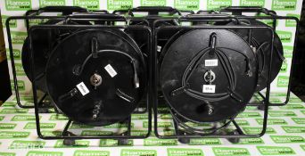 5x Atlas DII ( ID ) R - 95 mtr CAT5e cables on drums with soft cases