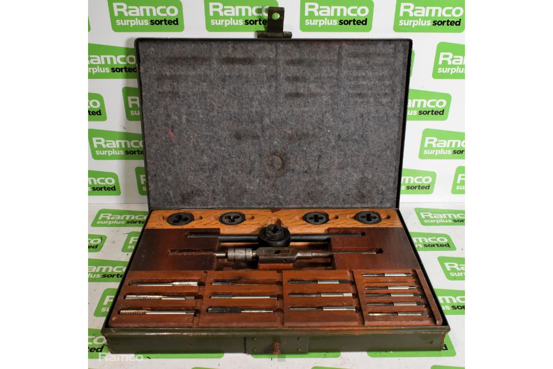 Imperial BSW tap and die set metal storage case - 1/4 inch to 1/2 inch - Image 1 of 6