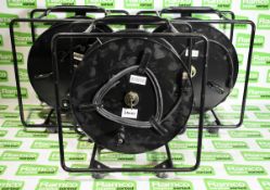 3x Atlas DII ( ID ) R - 25 mtr CAT5e cables on drums with soft cases