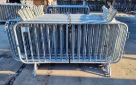 25x ZND UK SmartWeld fixed leg heavy duty event crowd control barriers - W 2300 x D 460 x H 1150mm