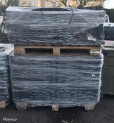 Approximately 296x interlocking plastic porous grass / gravel pavers - W 330 x D 330 x H 50mm