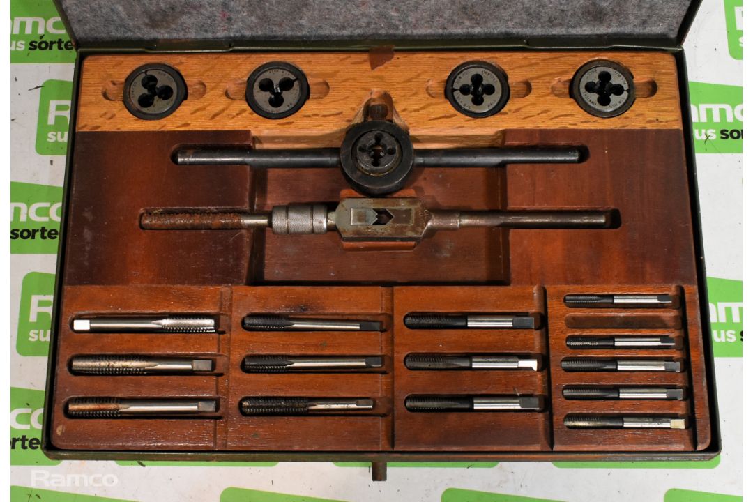 Imperial BSW tap and die set metal storage case - 1/4 inch to 1/2 inch - Image 2 of 6