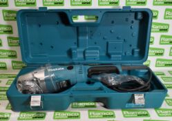 Makita GA9020S 240V electric angle grinder in plastic storage case