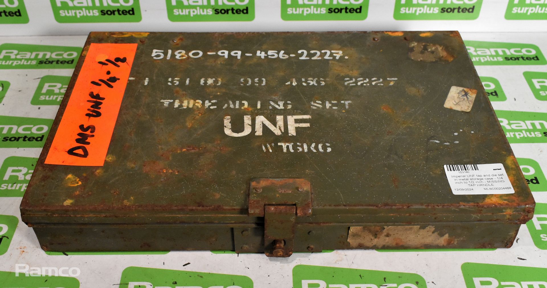 3x Imperial UNF/UNC tap and die sets in metal storage cases -see description for full details - Image 6 of 15