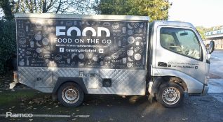 2012 Toyota DYNA D4D 300 with Jiffy Trucks BOCADO catering truck bed - low miles - NO MOT