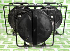 3x Atlas DII ( ID ) R - 95 mtr CAT5e cables on drums with soft cases