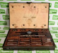 Imperial BSF tap and die set metal storage case - 1/4 inch to 1/2 inch