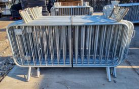 25x ZND UK SmartWeld fixed leg heavy duty event crowd control barriers - W 2300 x D 460 x H 1150mm