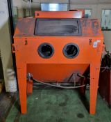 SBC 420 foot operated media blasting cabinet - W 1500 x D 900 x H 1700mm
