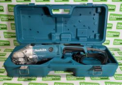 Makita GA9020S 240V electric angle grinder in plastic storage case