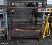 Metal stillage with 3 sides - W 1130 x D 1130 x H 1075mm