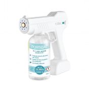 8x Portibac hand sanitiser spray guns with carry case - 800ml - white