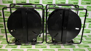 2x Atlas DII ( ID ) R - 95 mtr CAT5e cables on drums with soft cases