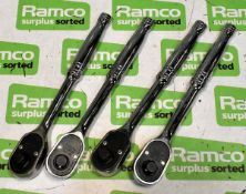 4x Snap-On S936FOD 1/2 inch drive ratchets