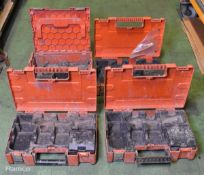 4x Fein tool storage cases - EMPTY