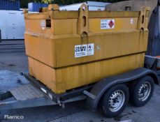 Western Trailers Transcube 1500L trailered fuel bowser - 2003 model - L 3700 x W 1850 x H 1800mm