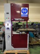 Europa V2812F vertical band saw - Serial: M11170759 - Year: 2011 - 415V - L 1550 x W 1050 x H 2300mm
