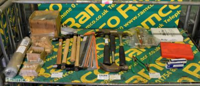 Hand tools - screw extractors, screw pitch gauge, circlip pliers, tweezer & more - see description