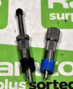Temporary sheet metal clamps / fasteners - 2 sizes - approx 400 units