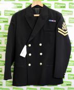 British Royal Navy No. 1B dress jacket - see picture for size