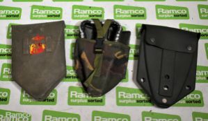 49x British Forces collapsible shovels