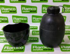 100x British Forces water canteens - some may be missing cups