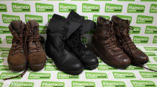 100x pairs of Grade 2 Various combat boots - may include - Magnum, YDS, Haix - mixed sizes