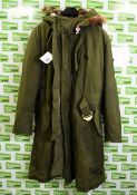British Army Parka coat - Green - see picture for size