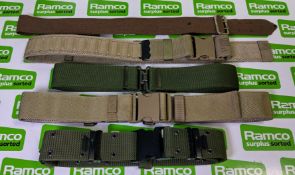 60x British Forces belts - various types and sizes