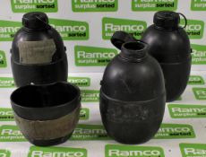 100x British Forces water canteens - some may be missing cups