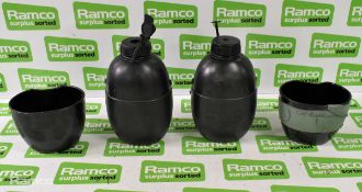 100x British Forces water canteens - some may be missing cups