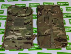 36x British Army MTP hydration zip pouches pack side - may include 3L & 7.5L