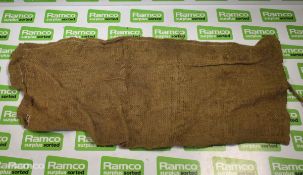Army sandbags - 800mm x140mm - unknown quantity - pallet weight: 77kg