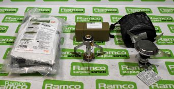 Coleman F1 power PZ frylite stove, Camping gas stove, Blizzard Trauma blanket with heat pads