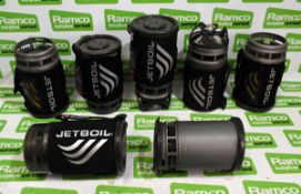 7x Jetboil camping stoves