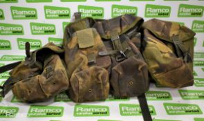 22x British Army DPM vest / belt with pouches - mixed sizes