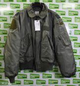 British Army Flyers jackets - see picture for size