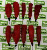 10x British Forces Coldstream guards bearskin plumes - Red