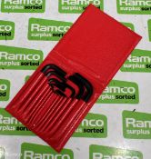 Facom Allen key set in case