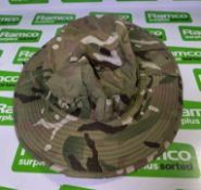 100x British Army MTP mixed hats - cold weather, tropical and combat - mixed sizes