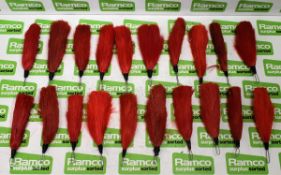 20x British Forces Coldstream guards bearskin plumes - Red
