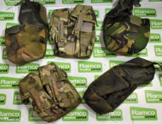 British Army DPM Accessories - various pouches, belts - unknown quantity - mixed grades