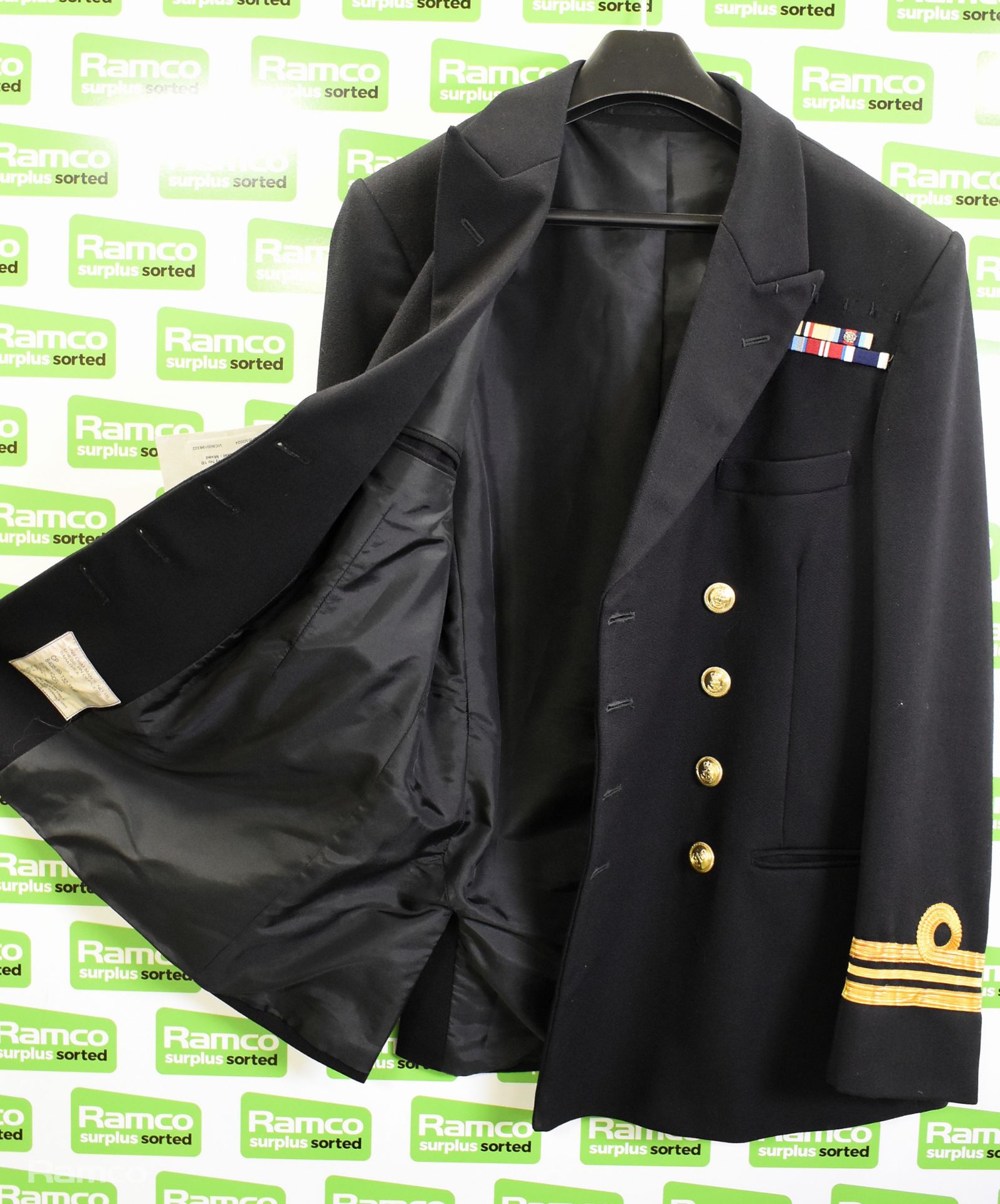 British Royal Navy No. 1B dress jacket - see picture for size - Image 6 of 7
