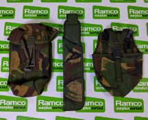 80x British Army DPM mixed pouches - mixed types and sizes