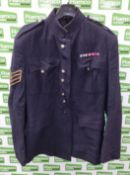 5x British Forces No 1 dress jackets - Blue, 5x British Forces short dress jackets