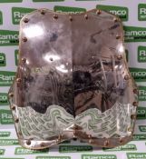 6x British Royal guard Cuirass body panels - mixture of front and back - minior dents - see pictures