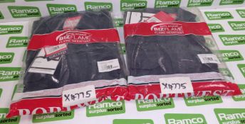 2x Portwest Anti-static BizFlame Pro Coveralls - Navy - 2x Large