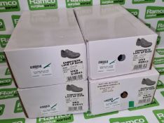 4x pairs of Composite lace up shoes - Black - 3x CBU0709 size UK9, 1x CBU0711 size UK11